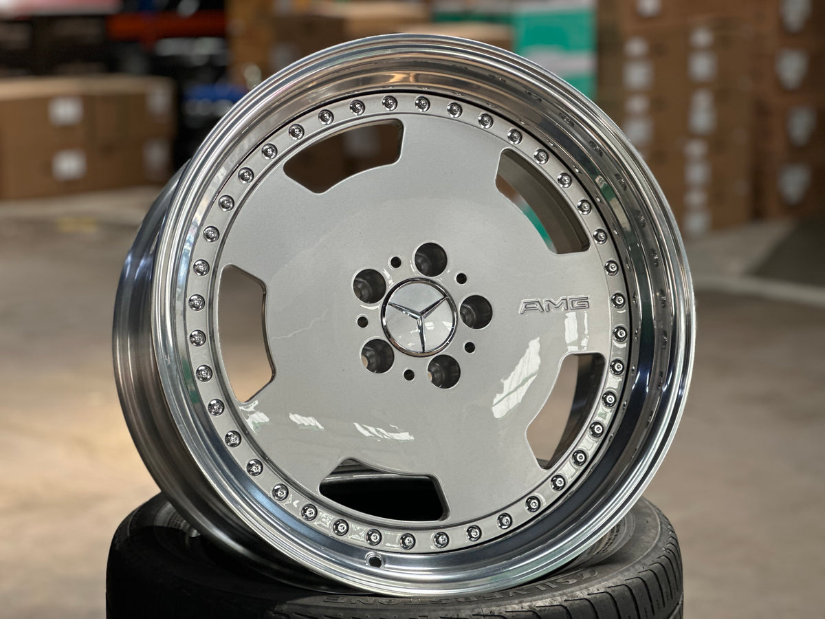 [Bundle] New 19x8.5 ET18 Overdrive Forged AERO (2 wheels) Silver 5x112