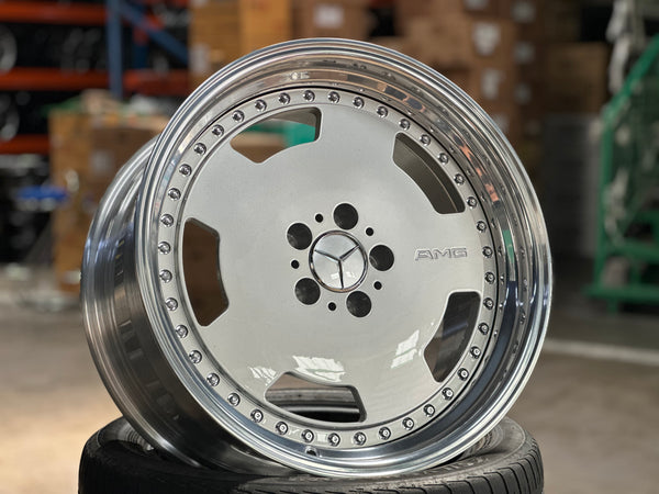 New 19x8.5 ET18 19x9.5 ET20 Overdrive Forged AERO (4 wheels) Silver 5x112