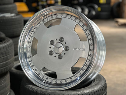 New 19x8.5 ET18 19x9.5 ET20 Overdrive Forged AERO (4 wheels) Silver 5x112