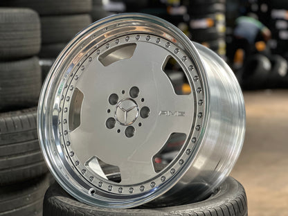 New 19x8.5 ET18 19x9.5 ET20 Overdrive Forged AERO (4 wheels) Silver 5x112