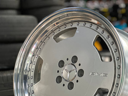 New 19x8.5 ET18 19x9.5 ET20 Overdrive Forged AERO (4 wheels) Silver 5x112