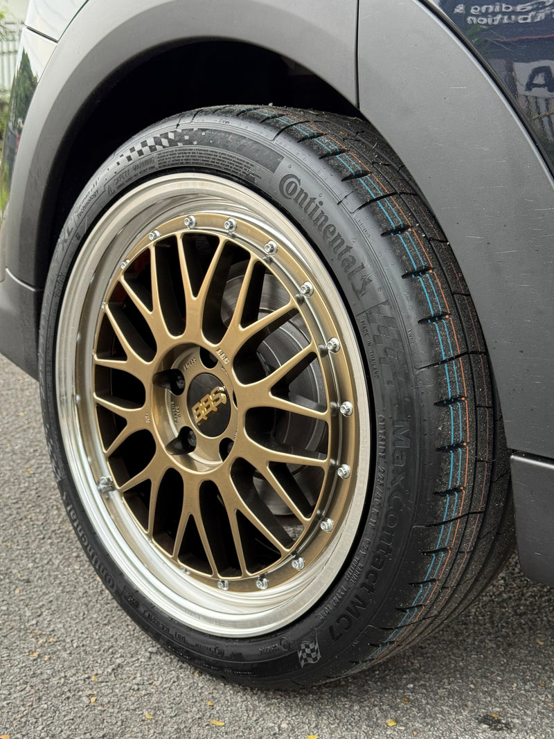 New 18X8 ET45 BBS LM Diamond Rim (4wheel) Black Disk & Black Bright Diamond-Cut 5X112