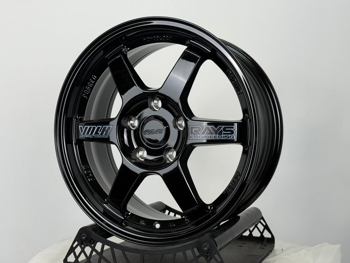 New 16X7 ET40 JA Rays TE37 Rim (4 wheel) Gloss Black 5X114.3
