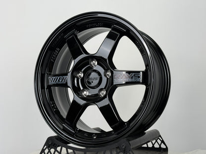 New 16X7 ET40 JA Rays TE37 Rim (4 wheel) Gloss Black 5X114.3