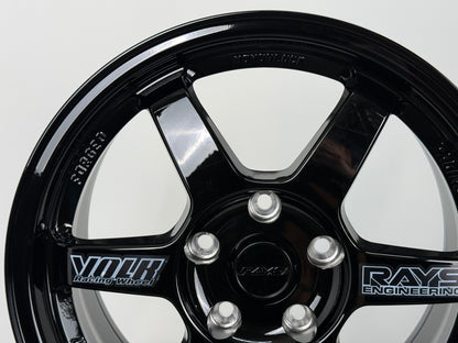 New 16X7 ET40 JA Rays TE37 Rim (4 wheel) Gloss Black 5X114.3