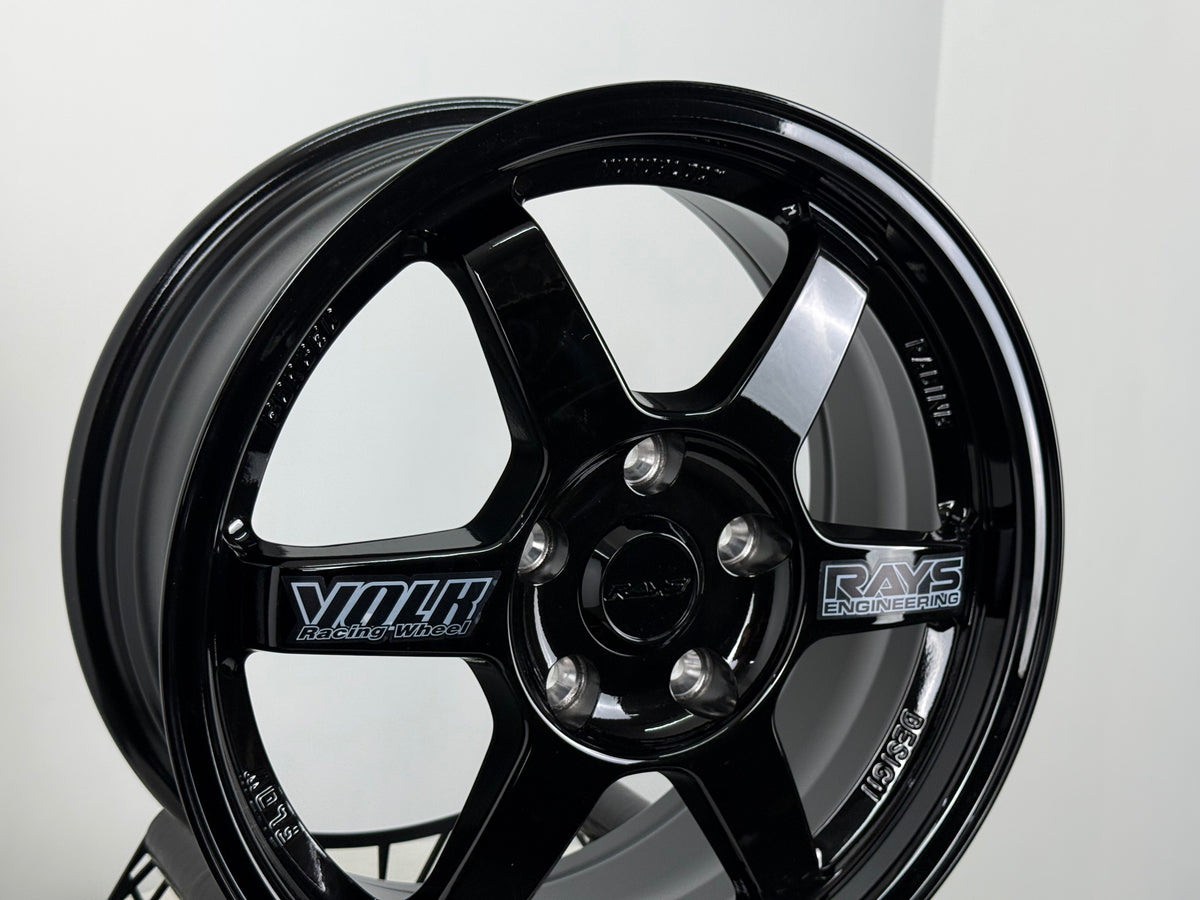 New 16X7 ET40 JA Rays TE37 Rim (4 wheel) Gloss Black 5X114.3