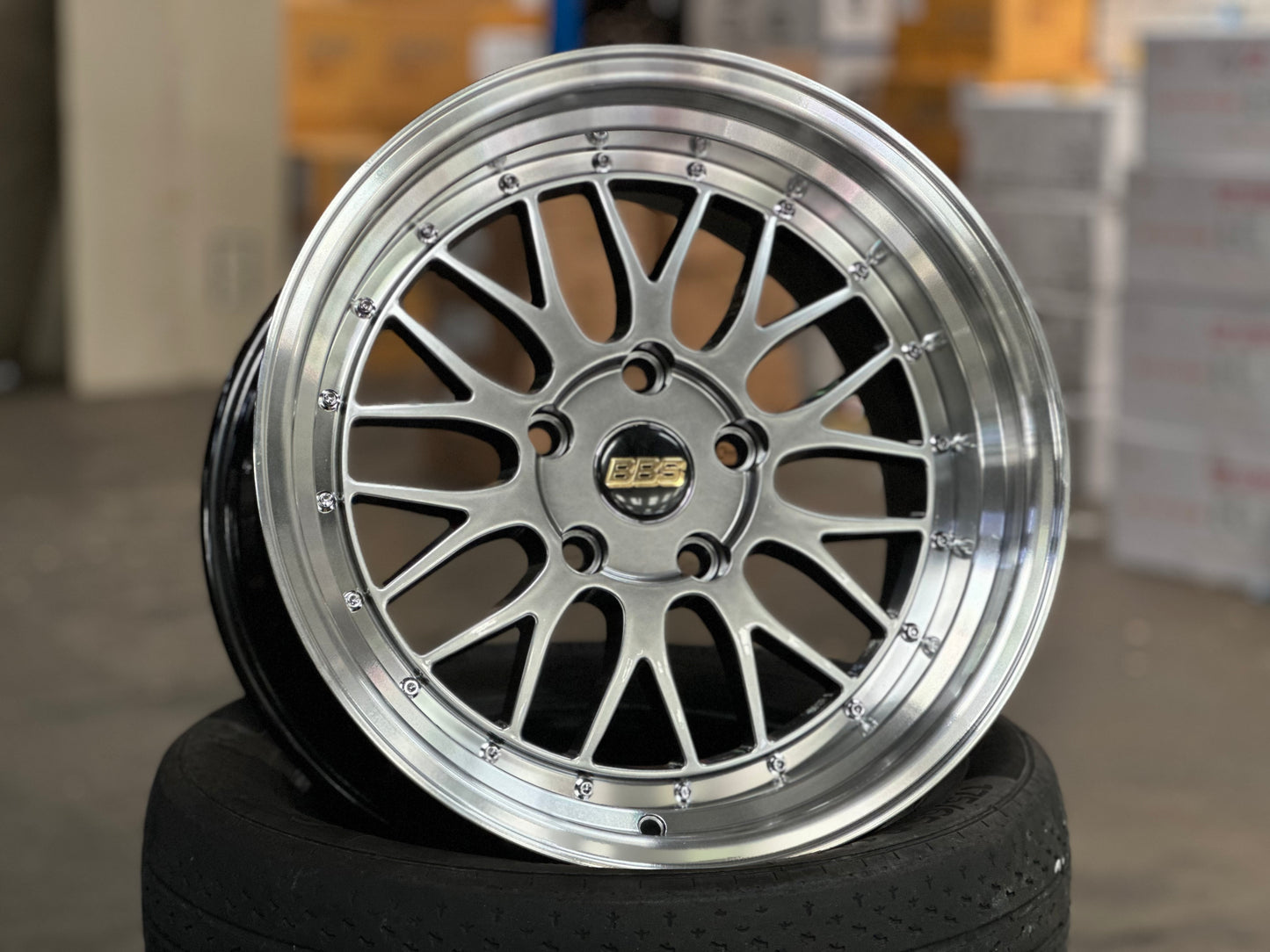 [BUNDLE] New 17X9.5 ET30 BBS LM Design (2 wheel) Hyper Black 5X120 BMW