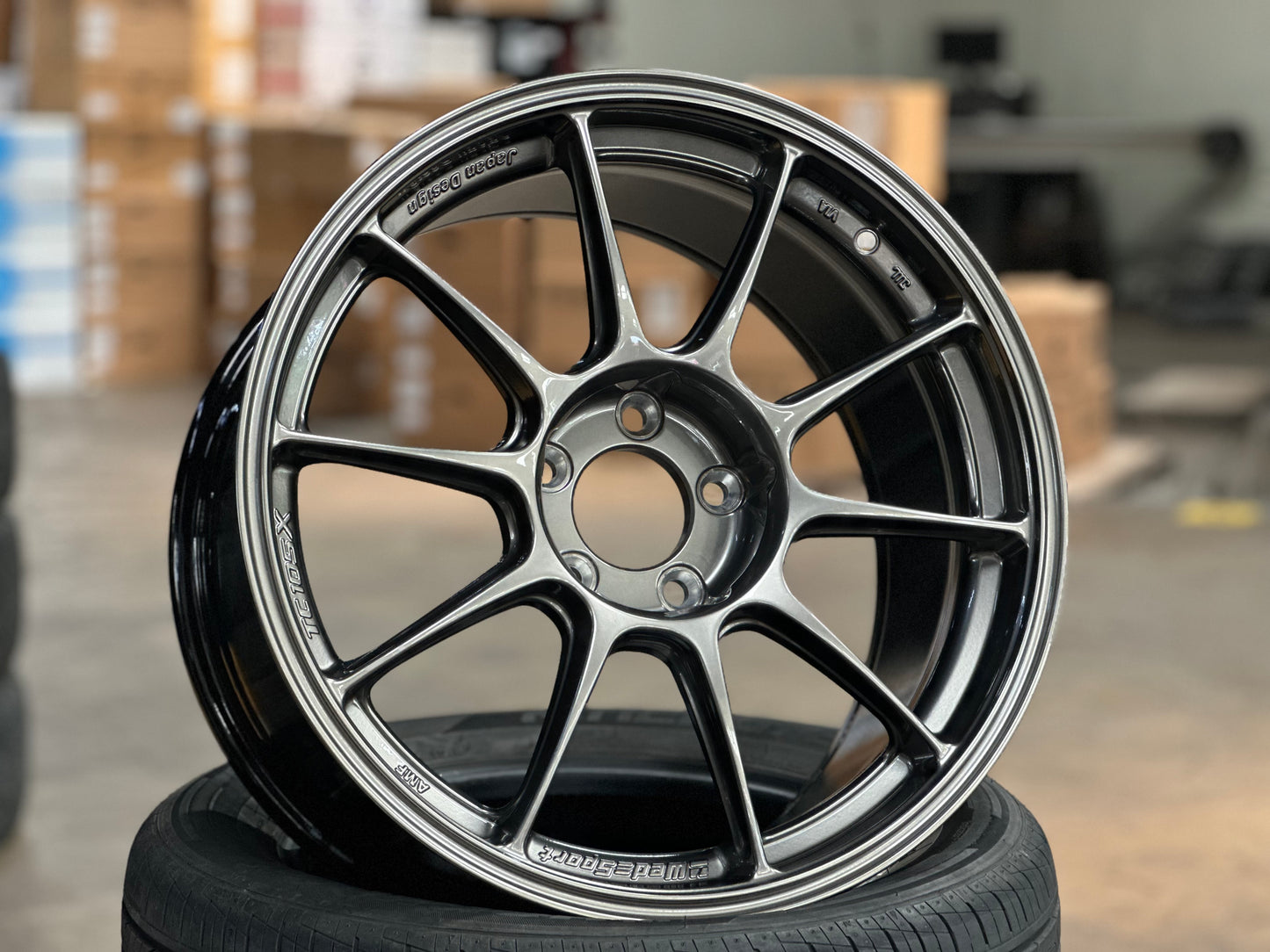 [Bundle] New 18X8.5 ET35 AOW TC105X (2 wheel) EJ Titan 5X112