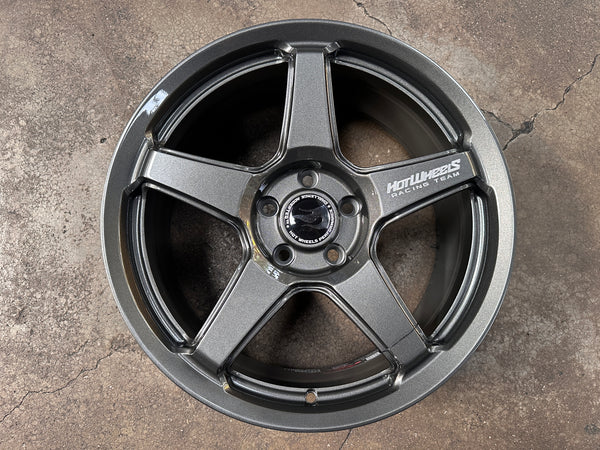 New 18x8 ET42 Hotwheels HW01 Flow Formed Rim Racing Graphite 5x114.3