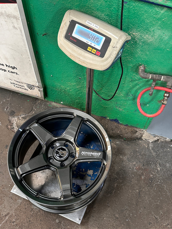 New 18x8 ET42 Hotwheels HW01 Flow Formed Rim Racing Graphite 5x114.3