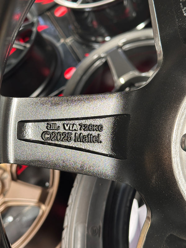 New 18x8.5 ET35 Hotwheels HW01 Flow Formed Rim Diamond Black 5x114.3