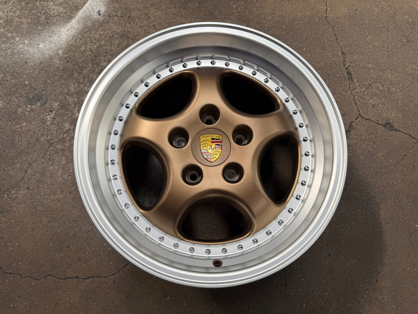 New 18x8 ET50 18x9.5 ET50 H20 Porsche Carrera Classic (4 wheels) BRONZE 5X130