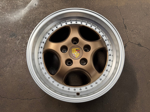 New 18x8 ET50 18x9.5 ET50 H20 Porsche Carrera Classic (4 wheels) BRONZE 5X130