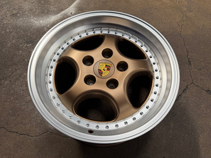 New 18x8 ET50 18x9.5 ET50 H20 Porsche Carrera Classic (4 wheels) BRONZE 5X130