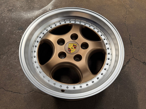 New 18x8 ET50 18x9.5 ET50 H20 Porsche Carrera Classic (4 wheels) BRONZE 5X130