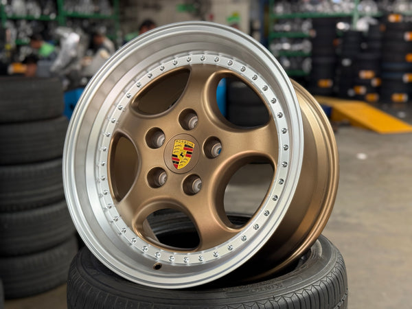New 18x8 ET50 18x9.5 ET50 H20 Porsche Carrera Classic (4 wheels) BRONZE 5X130