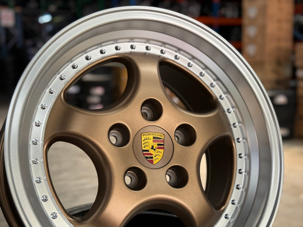 New 18x8 ET50 18x9.5 ET50 H20 Porsche Carrera Classic (4 wheels) BRONZE 5X130