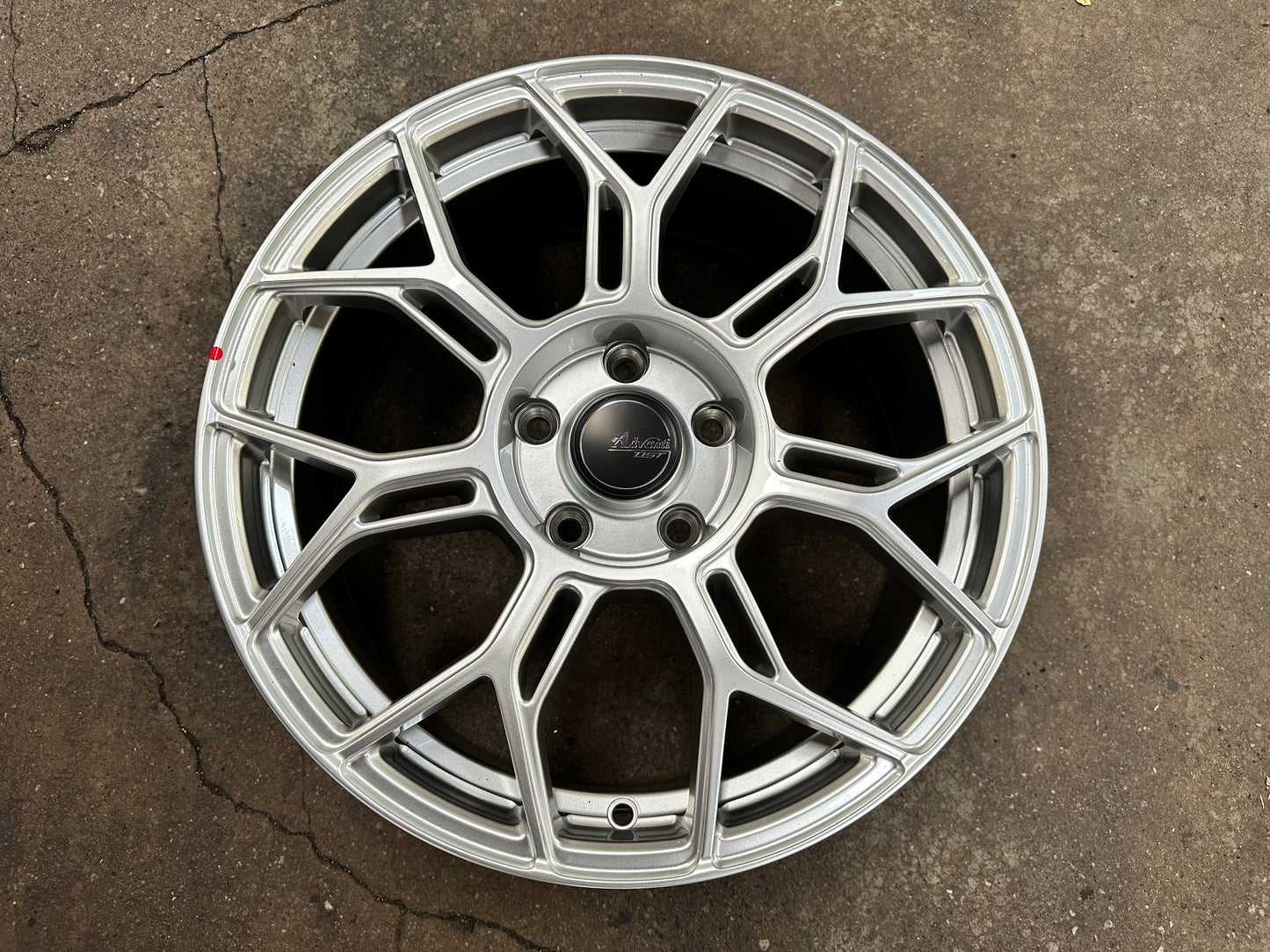 New 17x7.5 ET40 Advanti Asphalt Rim (4 wheel) Gloss Silver 5x114.3