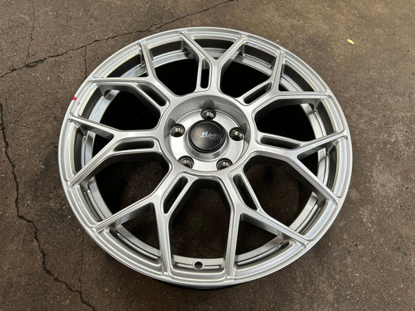 New 17x7.5 ET40 Advanti Asphalt Rim (4 wheel) Gloss Silver 5x114.3