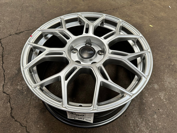 New 17x7.5 ET40 Advanti Asphalt Rim (4 wheel) Gloss Silver 5x114.3