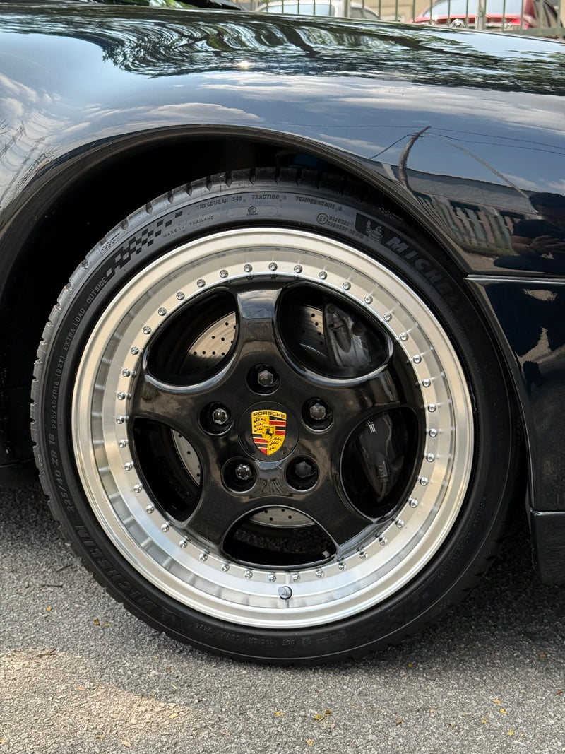 New 18x8 ET50 18x9.5 ET50 Porsche Carrera (4 wheels) Classic Silver 5x130
