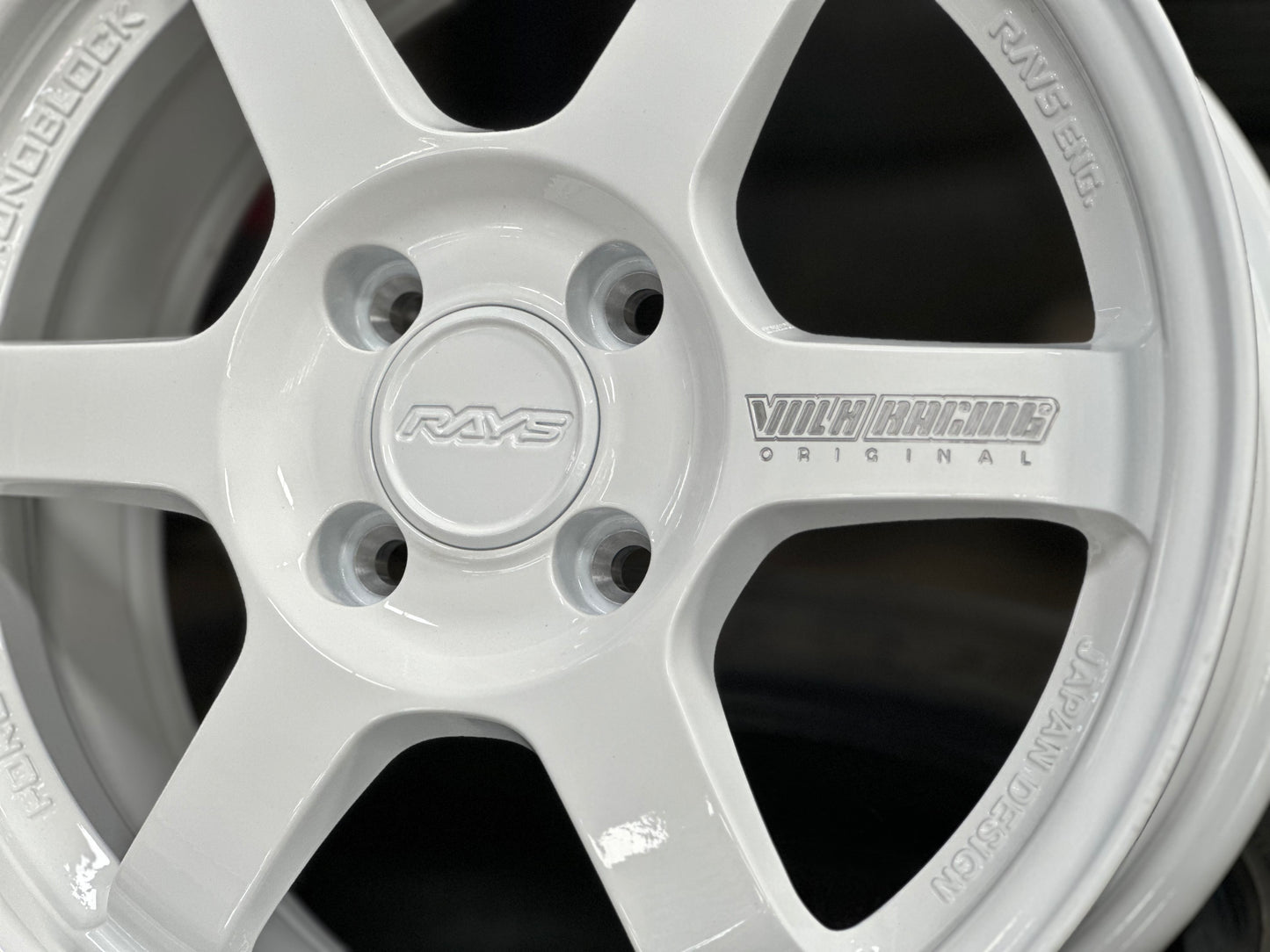 New 15X7 ET35 AOW TE37 Rim (4 wheel) White 4X100