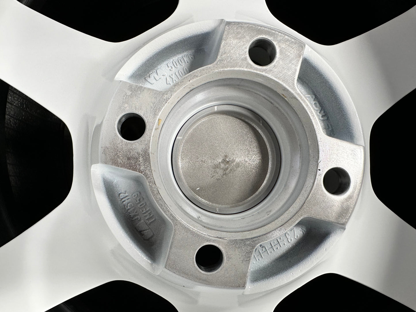 New 15X7 ET35 AOW TE37 Rim (4 wheel) White 4X100