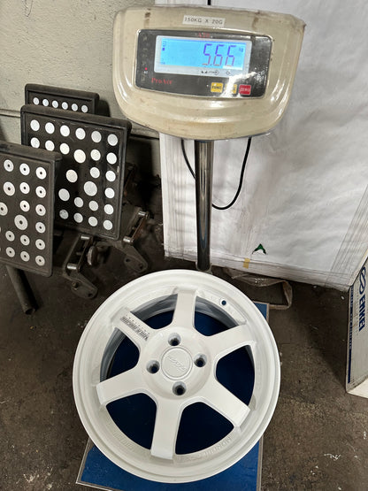 New 15X7 ET35 AOW TE37 Rim (4 wheel) White 4X100