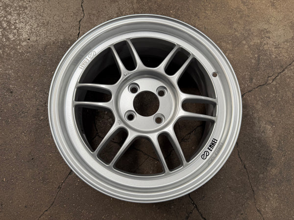 New 16x7 ET43 Enkei Racing RPF1 Rim (4 wheel) Silver 4x100