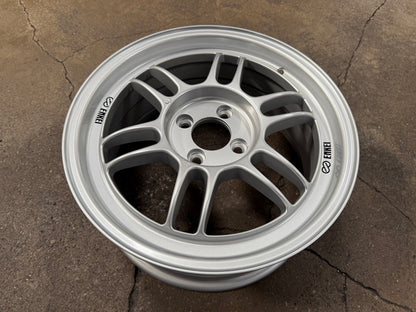 New 16x7 ET43 Enkei Racing RPF1 Rim (4 wheel) Silver 4x100