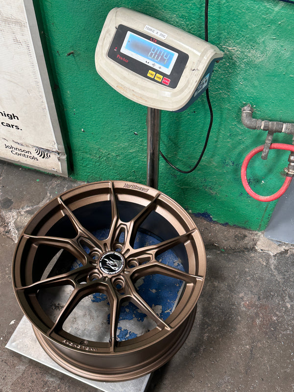 NEW 18X8.5 ET44 Hotwheels HW02 Flow Formed Rim Racing Bronze 5X114.3