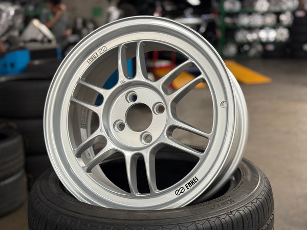 New 16x7 ET43 Enkei Racing RPF1 Rim (4 wheel) Silver 4x100