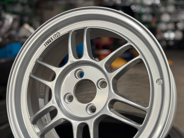 New 16x7 ET43 Enkei Racing RPF1 Rim (4 wheel) Silver 4x100