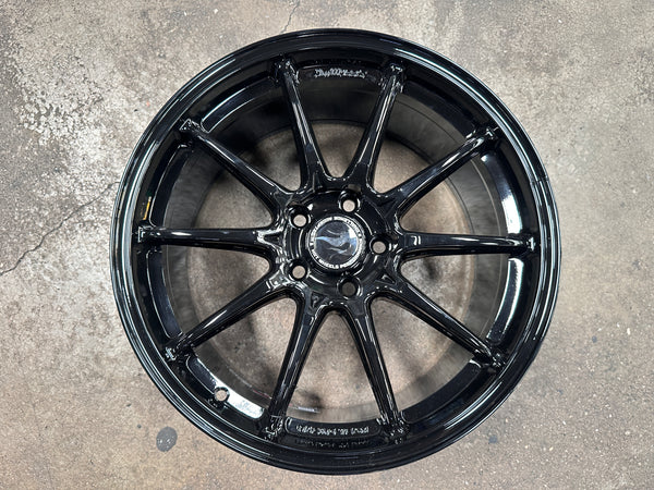 NEW 18X8.5 ET35 Hotwheels HW03 Flow Formed Rim Racing Black 5X112 (4 Wheels)