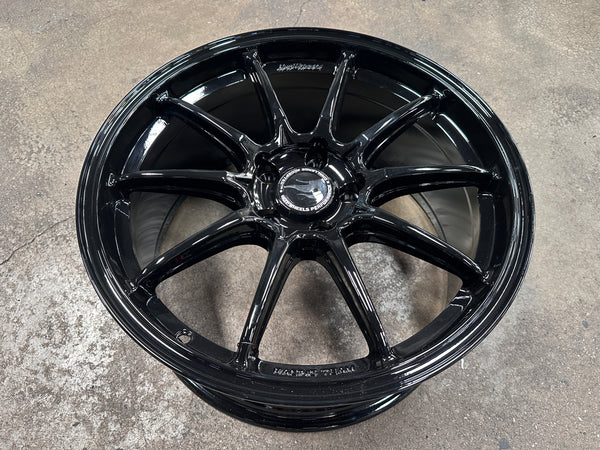 NEW 18X8.5 ET35 Hotwheels HW03 Flow Formed Rim Racing Black 5X112 (4 Wheels)