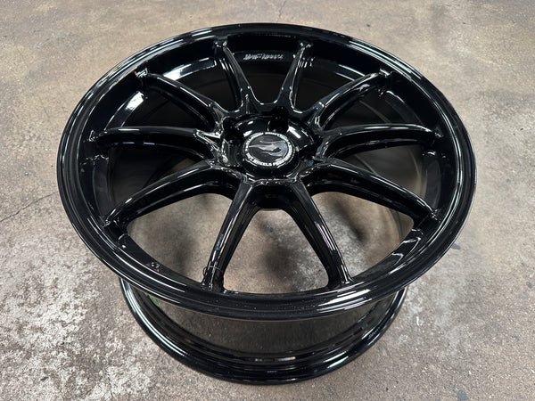 NEW 18X8.5 ET35 Hotwheels HW03 Flow Formed Rim Racing Black 5X112 (4 Wheels)