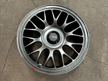 New 18x8.5J ET43 Konig MRK1 Rim (4 wheel) 5x114.3 Gloss Grey