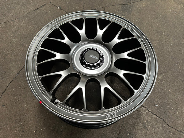 New 18x8.5J ET43 Konig MRK1 Rim (4 wheel) 5x114.3 Gloss Grey