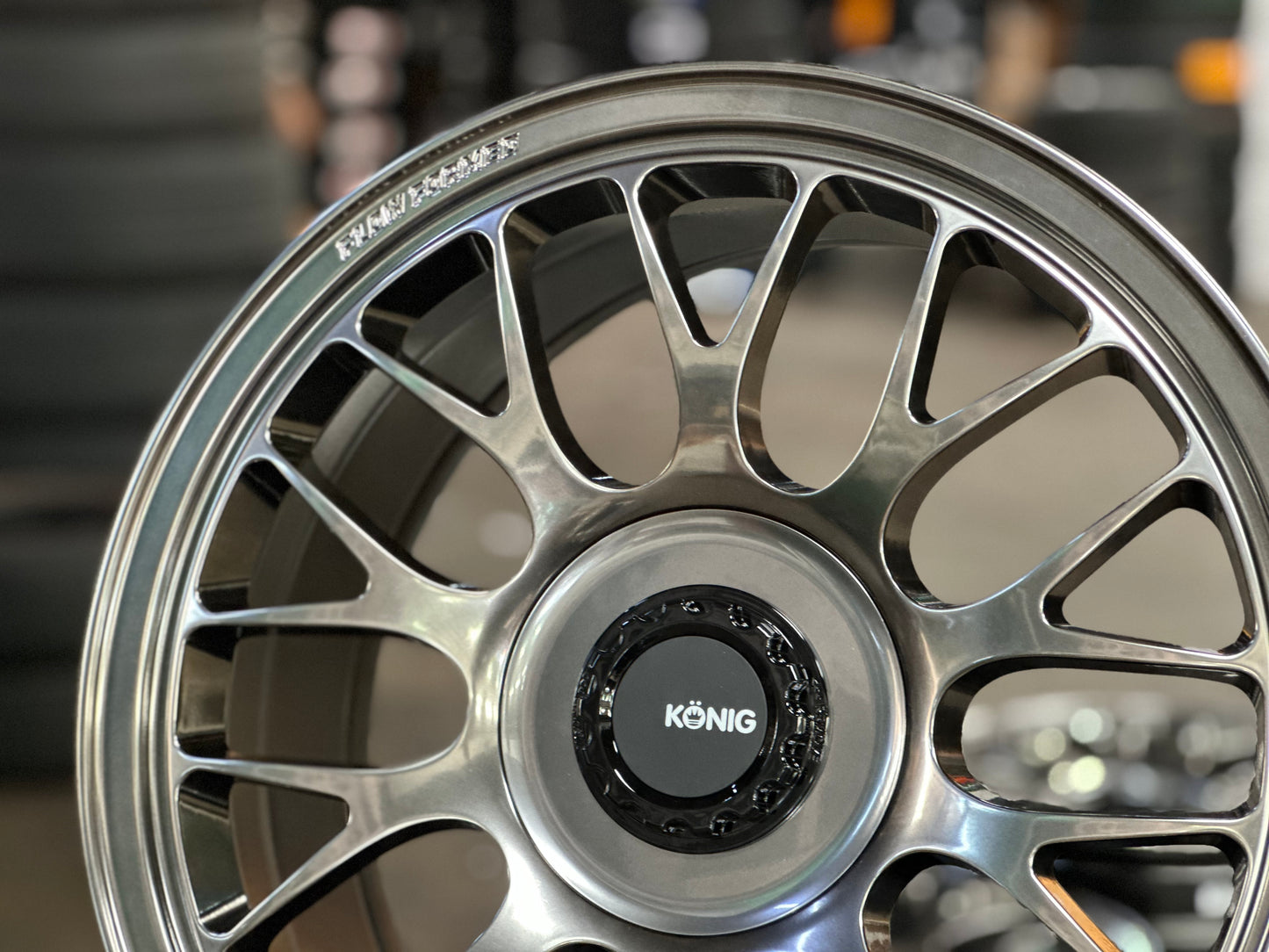 New 18x8.5J ET43 Konig MRK1 Rim (4 wheel) 5x114.3 Gloss Grey