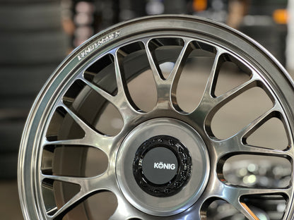 New 18x8.5J ET43 Konig MRK1 Rim (4 wheel) 5x114.3 Gloss Grey