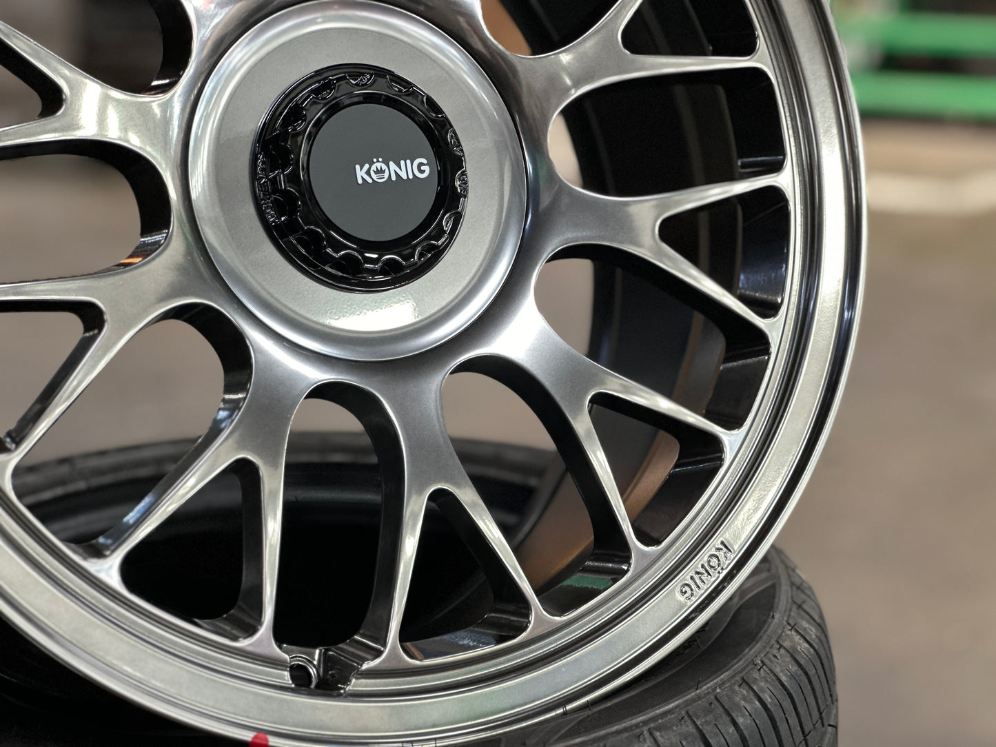 New 18x8.5J ET43 Konig MRK1 Rim (4 wheel) 5x114.3 Gloss Grey