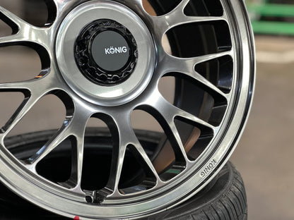 New 18x8.5J ET43 Konig MRK1 Rim (4 wheel) 5x114.3 Gloss Grey