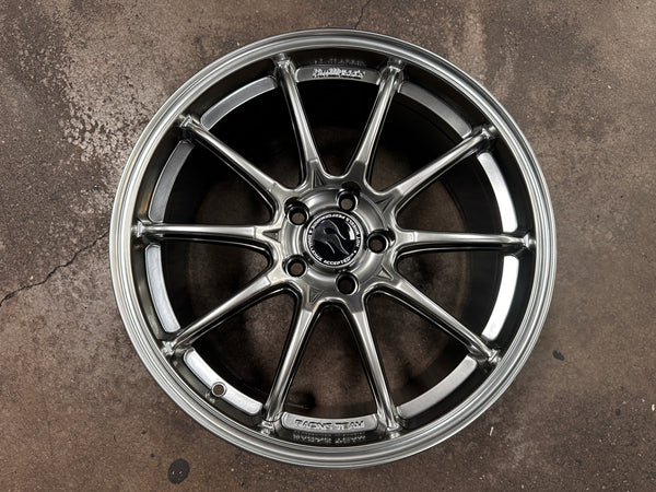 New 18x8.5 ET35 Hotwheels HW03 Flow Formed Rim Diamond Black 5x114.3
