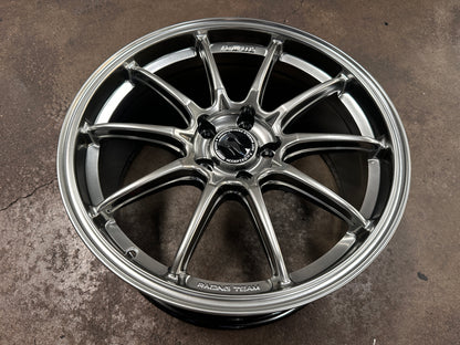 New 18x8.5 ET35 Hotwheels HW03 Flow Formed Rim Diamond Black 5x114.3