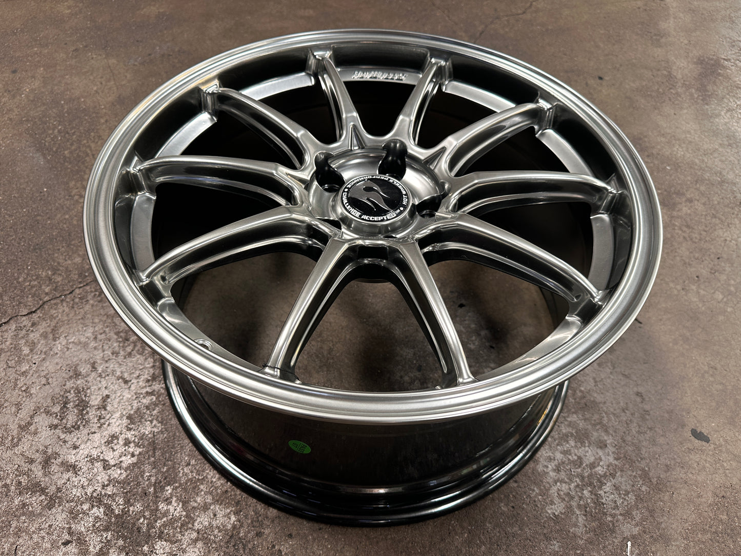 New 18x8.5 ET35 Hotwheels HW03 Flow Formed Rim Diamond Black 5x114.3