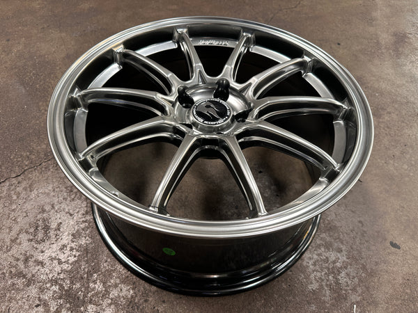 NEW 18X8.5 ET35 Hotwheels HW03 Flow Formed Rim Diamond Black 5X112 (4 Wheels)
