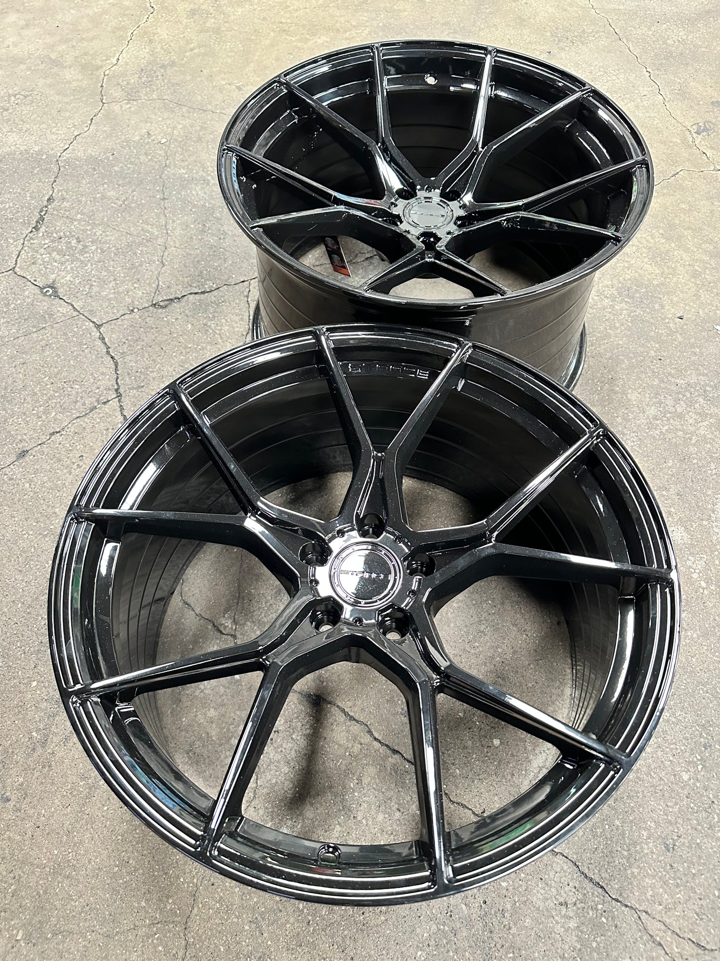 New 20x10 ET25 20x11 ET10 Stance SF07 Nissan (4 wheel) 5x114.3 Gloss Black