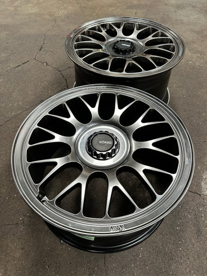 New 18x8.5 ET32 18x9.5 ET35 Konig MRK1 BMW (4 wheels) Hyper Carbon 5X120