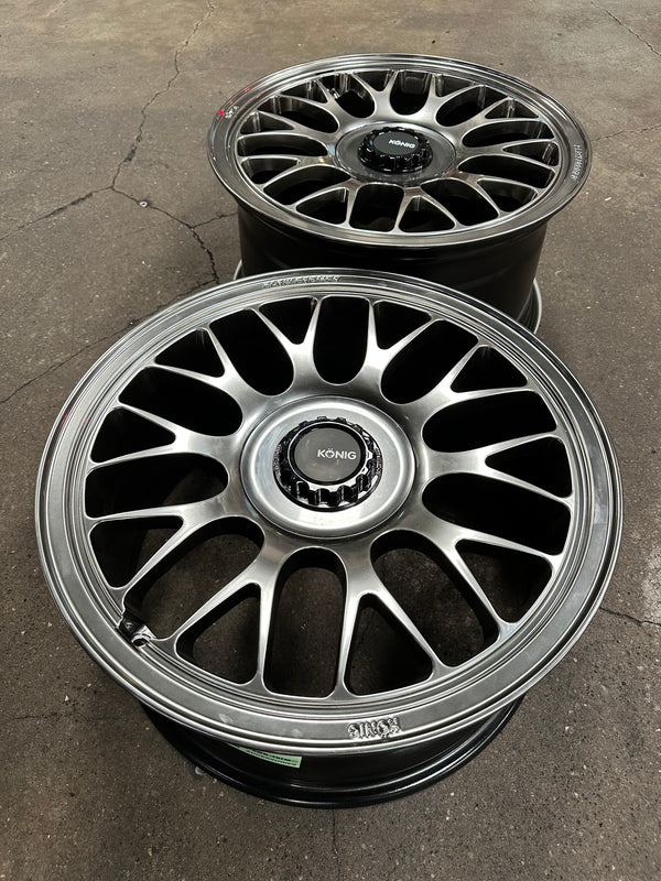New 18x8.5 ET32 18x9.5 ET35 Konig MRK1 BMW (4 wheels) Hyper Carbon 5X120