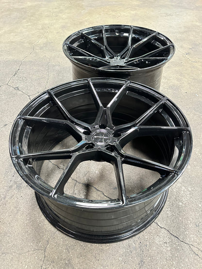New 20x10 ET25 20x11 ET10 Stance SF07 Nissan (4 wheel) 5x114.3 Gloss Black